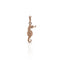 Dominique Cohen diamond-kissed seahorse enhancer, on hinged bail, in 18k rose gold <span class='visuallyhidden'>Call or text 323-404-2959 if you need shopping assistance.</span>