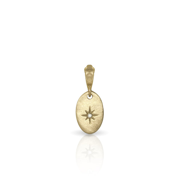 delicate northstar enhancer with diamond, in 18k yellow gold <span class='visuallyhidden'>Call, text 323-404-2959 for shopping help.</span>
