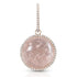 round cabochon enhancer with diamond surround and diamond-faced smooth-back bail, size large, in morganite and 18k rose gold <span class='visuallyhidden'>Call, text 323-404-2959 for shopping help.</span>