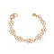 bamboo-texture 18k links in honeycomb mesh pattern,<br>a graceful, beautiful chain bracelet <span class='visuallyhidden'>Call or text 323-404-2959 if you need shopping assistance.</span>