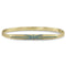 custom fit hinged huggie bangle, diamond northstar style, in blue diamonds and yellow gold <span class='visuallyhidden'>Call, text 323-404-2959 for shopping help.</span>