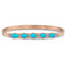 Dominique Cohen custom-fit gemstone bangle in turquoise cabochons + white diamonds <span class='visuallyhidden'>Call, text 323-404-2959 for shop help.</span>