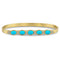Dominique Cohen custom-fit gemstone bangle in turquoise cabochons + white diamonds <span class='visuallyhidden'>Call, text 323-404-2959 for shop help.</span>