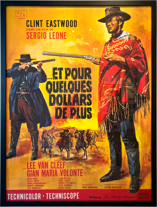 from our gallery wall (please excuse the reflections)<br>For a Few Dollars More movie poster (1965),<br>very good condition <span class='visuallyhidden'>Call or text 323-404-2959 if you need shopping assistance.</span>
