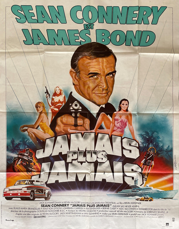 Never Say Never Again original, limited edition movie poster,<br>circa 1983,<br>Very Good condition <span class='visuallyhidden'>Call or text 323-404-2959 if you need shopping assistance.</span>