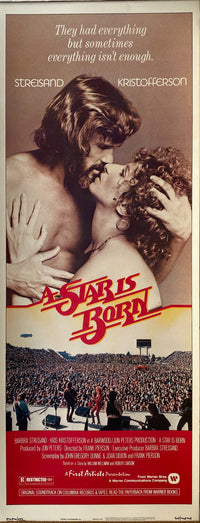 a star is born original, limited edition insert card movie poster,<br>circa 1976,<br> Very Good condition <span class='visuallyhidden'>Call or text 323-404-2959 if you need shopping assistance.</span>