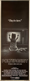 poltergeist original, limited edition Insert Card movie poster,<br>circa 1982,<br>Very Good condition <span class='visuallyhidden'>Call or text 323-404-2959 if you need shopping assistance.</span>