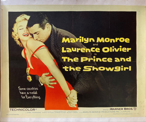 The Prince and the Showgirl original Display Sheet, limited edition movie poster,<br>near mint condition<br>(shown before included professional framing) <span class='visuallyhidden'>Call or text 323-404-2959 if you need shopping assistance.</span>
