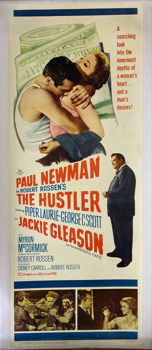 the hustler original, limited edition movie poster, circa 1961,<br>near mint condition (before framing) <span class='visuallyhidden'>Call or text 323-404-2959 if you need shopping assistance.</span>