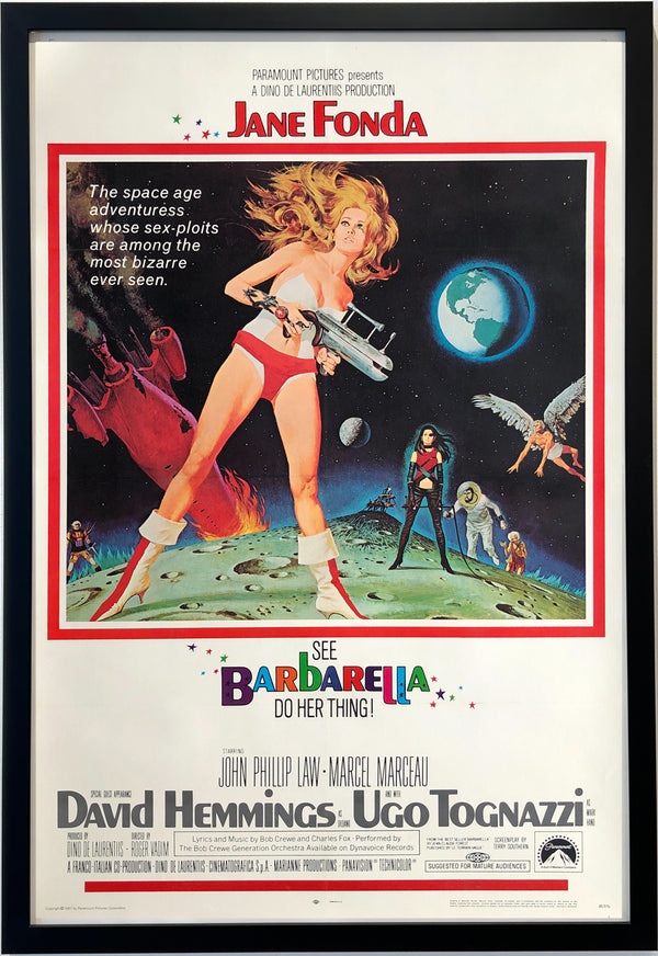 Barbarella original, limited edition movie poster,<br>circa 1968,<br>near mint condition <span class='visuallyhidden'>Call or text 323-404-2959 if you need shopping assistance.</span>