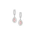 GIA fancy pink diamond earrings ringed in open halos of white diamond beauty <span class='visuallyhidden'>Call or text 323-404-2959 if you need shopping assistance.</span>