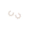 diamond baguettes open circle post earring, in rose gold <span class='visuallyhidden'>Call, text 323-404-2959 for shopping help.</span>