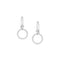 Dominique Cohen classic diamond halo drop earring, in white diamonds and 18k white gold <span class='visuallyhidden'>Call, text 323-404-2959 for shopping help.</span>