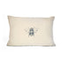 silk accent pillow with silk-screened bee,<br>exclusively at Dominique Cohen <span class='visuallyhidden'>Call or text 323-404-2959 if you need shopping assistance.</span>