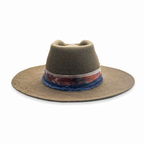 from behind, a milky way of stars across her brim (lower left) <span class='visuallyhidden'>Call or text 323-404-2959 if you need shopping assistance.</span>