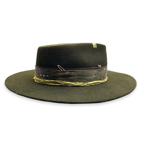 hand-stitched embroidery complements the shaping, hardware, and textiles <span class='visuallyhidden'>Call or text 323-404-2959 if you need shopping assistance.</span>