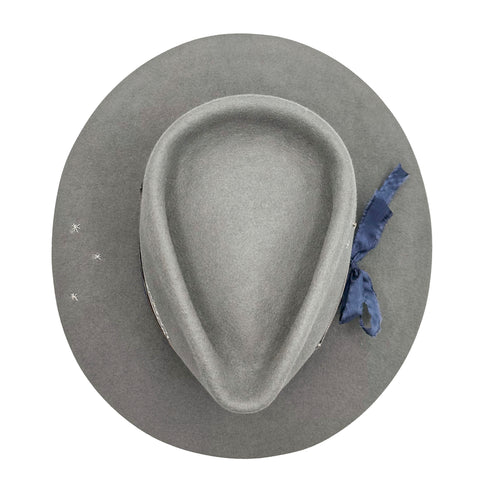 from overhead, a beauty of artful, light distress work <span class='visuallyhidden'>Text, phone 323-404-2959 for shopping assistance.</span>