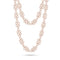Bamboo-texture links in a honeycomb-like pattern.<br>layers beautiful behind pearls, beads, and delicate chains.<span class='visuallyhidden'>Call, text 323-404-2959 for shopping help.</span>