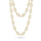 Bamboo-texture links in a honeycomb-like pattern.<br>layers beautiful behind pearls, beads, and delicate chains.<span class='visuallyhidden'>Call, text 323-404-2959 for shopping help.</span>