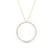 Dominique Cohen large diamond halo open circle pendant necklace, in white diamonds and 18k yellow gold <span class='visuallyhidden'>Call, text 323-404-2959 for shopping help.</span>