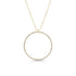 Dominique Cohen large diamond halo open circle pendant necklace, in white diamonds and 18k yellow gold <span class='visuallyhidden'>Call, text 323-404-2959 for shopping help.</span>