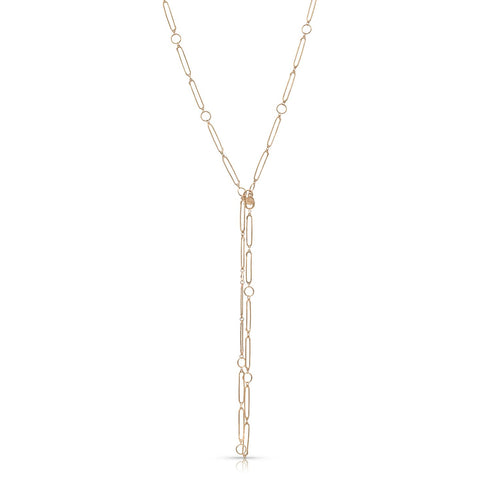 in rose gold — fastened lariat-style:<br>perfect for dangling a cluster of your favorite pendants! <span class='visuallyhidden'>Call, text 323-404-2959 for shopping help.</span>