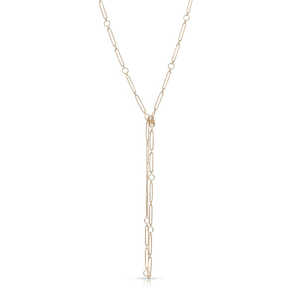 in rose gold — fastened lariat-style:<br>perfect for dangling a cluster of your favorite pendants! <span class='visuallyhidden'>Call, text 323-404-2959 for shopping help.</span>