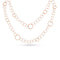 Dominique Cohen modern ethereal delicate rounds and textured rounds chain necklace, 42 inch version, in 18k rose gold <span class='visuallyhidden'>Call, text 323-404-2959 for shopping help.</span>