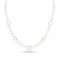 Dominique Cohen modern ethereal delicate rounds and textured rounds chain necklace, 22 inch version, in 18k rose gold <span class='visuallyhidden'>Call, text 323-404-2959 for shopping help.</span>