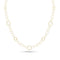 Dominique Cohen modern ethereal delicate rounds and textured rounds chain necklace, 22 inch version, in 18k yellow gold <span class='visuallyhidden'>Call, text 323-404-2959 for shopping help.</span>