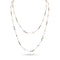 black diamond trios delicate station necklace<br>in rose gold <span class='visuallyhidden'>Call, text 323-404-2959 for shopping help.</span>