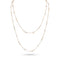 trios champagne diamond delicate station necklace<br>in rose gold <span class='visuallyhidden'>Call, text 323-404-2959 for shopping help.</span>