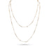 trios champagne diamond delicate station necklace<br>in rose gold <span class='visuallyhidden'>Call, text 323-404-2959 for shopping help.</span>
