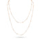 trios white diamond delicate station necklace<br>in rose gold <span class='visuallyhidden'>Call, text 323-404-2959 for shopping help.</span>