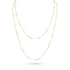 trios white diamond delicate station necklace<br>in yellow gold <span class='visuallyhidden'>Call, text 323-404-2959 for shopping help.</span>