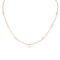 diamond mixed shapes choker in white diamonds and rose gold,<br>bezel settings, delicate chain <span class='visuallyhidden'>Call or text 323-404-2959 if you need shopping assistance.</span>