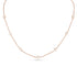 diamond mixed shapes choker in white diamonds and rose gold,<br>bezel settings, delicate chain <span class='visuallyhidden'>Call or text 323-404-2959 if you need shopping assistance.</span>