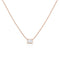white diamond solitaire choker necklace in rose gold<span class='visuallyhidden'>Call or text 323-404-2959 if you need shopping assistance.</span>