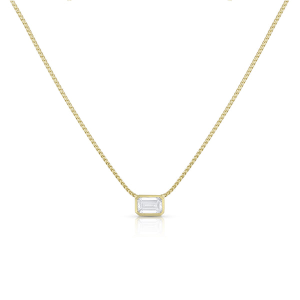 white diamond solitaire choker necklace in yellow gold<span class='visuallyhidden'>Call or text 323-404-2959 if you need shopping assistance.</span>