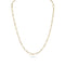 petite, textural paperclip links alternate with round delicate and brushed trios in this lovely, trending chain necklace <span class='visuallyhidden'>Call or text 323-404-2959 if you need shopping assistance.</span>