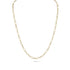 petite, textural paperclip links alternate with round delicate and brushed trios in this lovely, trending chain necklace <span class='visuallyhidden'>Call or text 323-404-2959 if you need shopping assistance.</span>