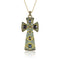 limited edition black diamond celtic cross pendant necklace<br>kissed in blue, yellow, black diamond ombré <span class='visuallyhidden'>Call, text 323-404-2959 for shopping help.</span>