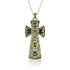 limited edition black diamond celtic cross pendant necklace<br>kissed in blue, yellow, black diamond ombré <span class='visuallyhidden'>Call, text 323-404-2959 for shopping help.</span>