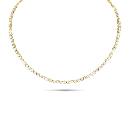 round setting minimal-gap<br>7.5ct 18 inch tennis choker <span class='visuallyhidden'>Call, text 323-404-2959 for shopping help.</span>