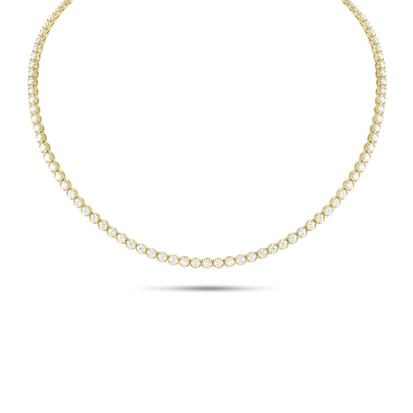 round setting minimal-gap<br>7.5ct 18 inch tennis choker <span class='visuallyhidden'>Call, text 323-404-2959 for shopping help.</span>