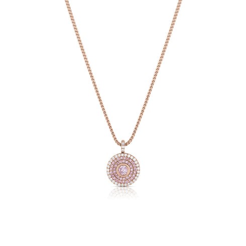 rare light pink diamond<br>pendant necklace in 18k rose gold <span class='visuallyhidden'>Call or text 323-404-2959 if you need shopping assistance.</span>