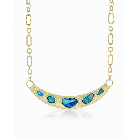 her limited edition (5) curved bar sister necklace <span class='visuallyhidden'>Call or text 323-404-2959 if you need shopping assistance.</span>