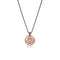 pink diamond phoenix shield pendant necklace<br>adorned in white diamond, black diamond accents <span class='visuallyhidden'>Call or text 323-404-2959 if you need shopping assistance.</span>