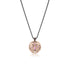 pink diamond phoenix shield pendant necklace<br>adorned in white diamond, black diamond accents <span class='visuallyhidden'>Call or text 323-404-2959 if you need shopping assistance.</span>