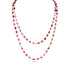 Dominique Cohen gemstone beads chain necklace, in pink tourmaline cabochon ovals and 18k rose gold <span class='visuallyhidden'>Call, text 323-404-2959 for shopping help.</span>